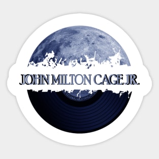 John Milton Cage Jr blue moon vinyl Sticker